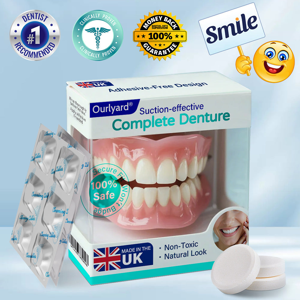 ✅ Made and Shipped from the UK | Ourlyard® Suction-fit Complete Denture🍀