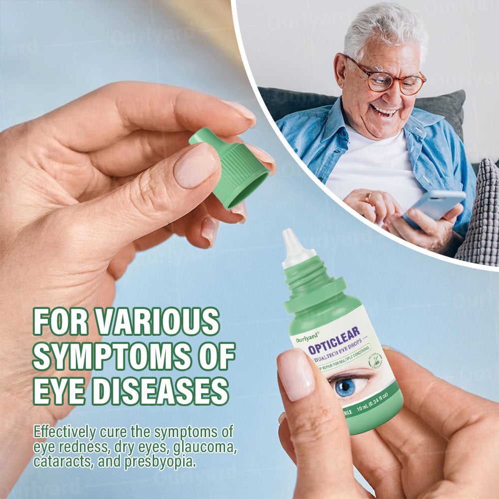 👨🏻⚕️Ourlyard® OptiClear DualTech Eye Drops ✅️ MHRA approved | Supports Presbyopia, Dry Eyes, Glaucoma & Cataracts