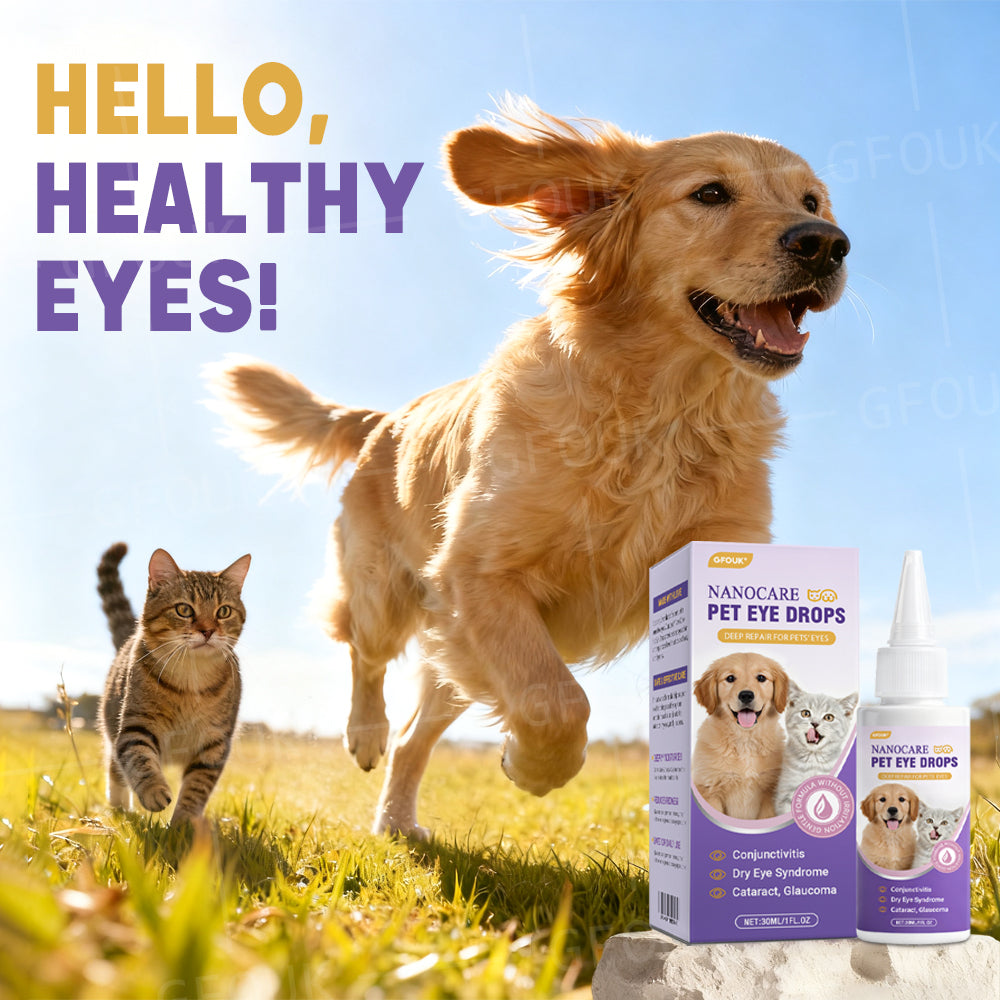 👩‍⚕️GFOUK® NanoCare Pet Eye Drops ☑️ MHRA Approved | Relieves Conjunctivitis, Dry Eyes, Cataracts, and Keratitis🐶