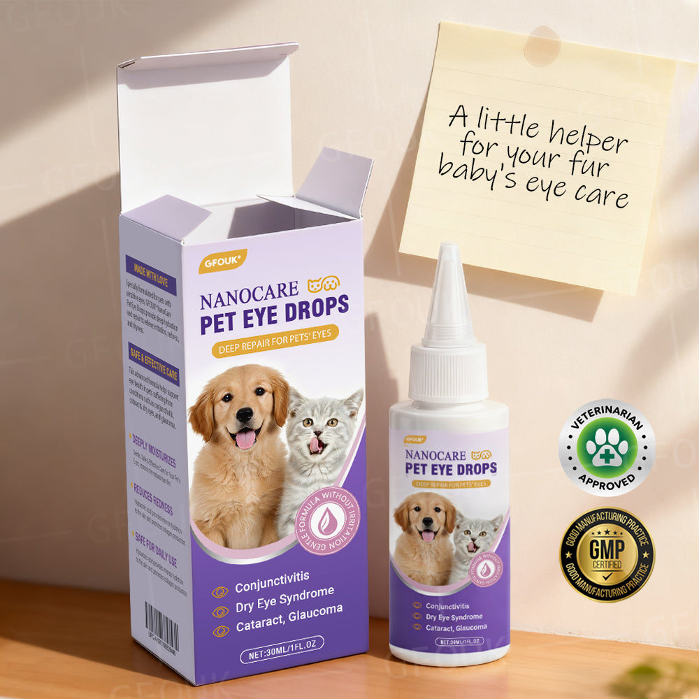 👩‍⚕️GFOUK® NanoCare Pet Eye Drops ☑️ MHRA Approved | Relieves Conjunctivitis, Dry Eyes, Cataracts, and Keratitis🐶