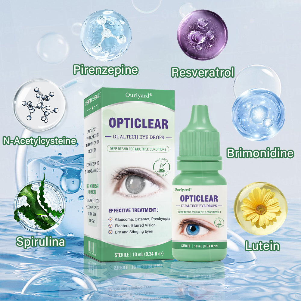 👨🏻‍⚕️Ourlyard® OptiClear DualTech Eye Drops ✅️ MHRA approved | Supports Presbyopia, Dry Eyes, Glaucoma & Cataracts