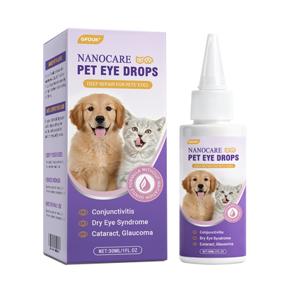 👩‍⚕️GFOUK® NanoCare Pet Eye Drops ☑️ MHRA Approved | Relieves Conjunctivitis, Dry Eyes, Cataracts, and Keratitis🐶