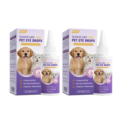 👩‍⚕️GFOUK® NanoCare Pet Eye Drops ☑️ MHRA Approved | Relieves Conjunctivitis, Dry Eyes, Cataracts, and Keratitis🐶